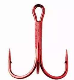 Mustad Ultra Point Treblekrok, Rød