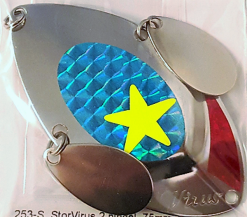 Wiggler AB Røyeblink Stor-Virus Sølv 75MM