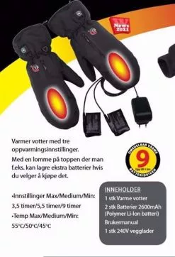 Varmevotter Oppladbare